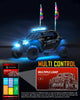 New LED RGB Whip Lights with Turn Signal & Brake Light With Bluetooth App Control