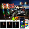 RGB LED Whip Light Rotating Color Changing Flag Pole With Bluetooh Controlled