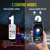 RGB LED Whip Light Rotating Color Changing Flag Pole With Bluetooh Controlled