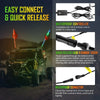 RGB LED Whip Light Rotating Color Changing Flag Pole With Bluetooh Controlled
