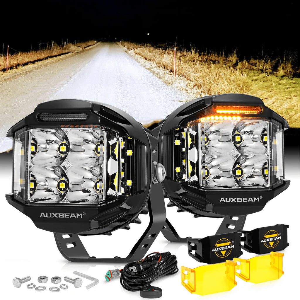 4 inch 92W 8960 LM Side Shooter LED With Additional Power Harness