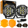 3 Inch 108W LED Side Shooter White & Amber POD Lights | V-Ultra Series