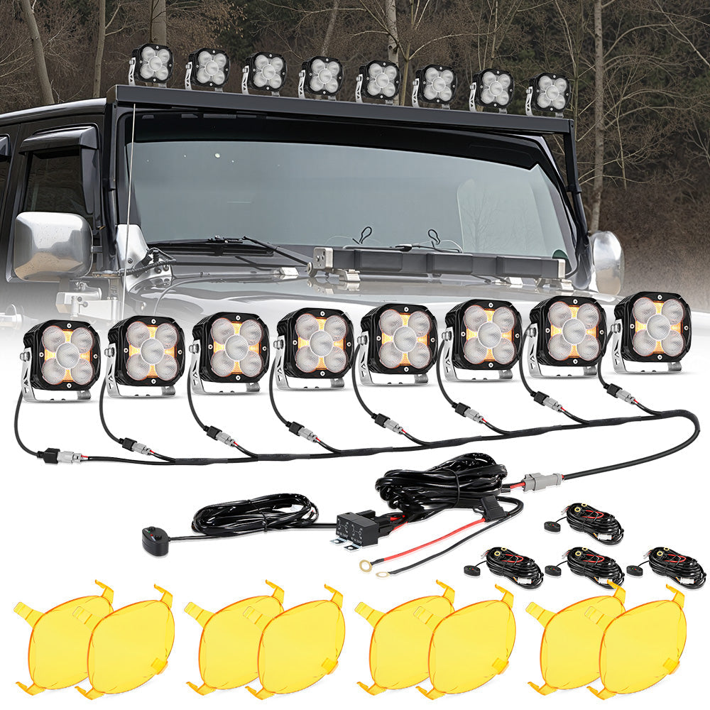 4.5 Inch 128 Watt LED Pod Lights | XP Ultra Series