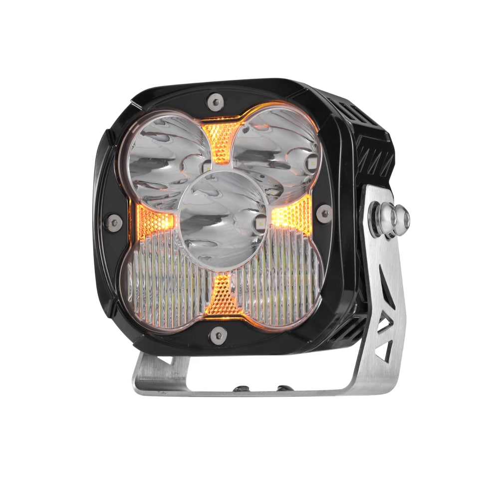 4.5 Inch 128 Watt LED Bike Lights With Additional Power Harness