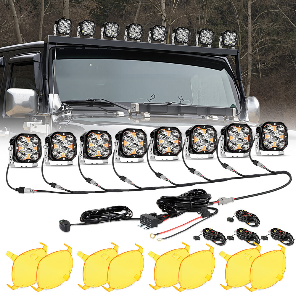 4.5 Inch 128 Watt LED Pod Lights | XP Ultra Series