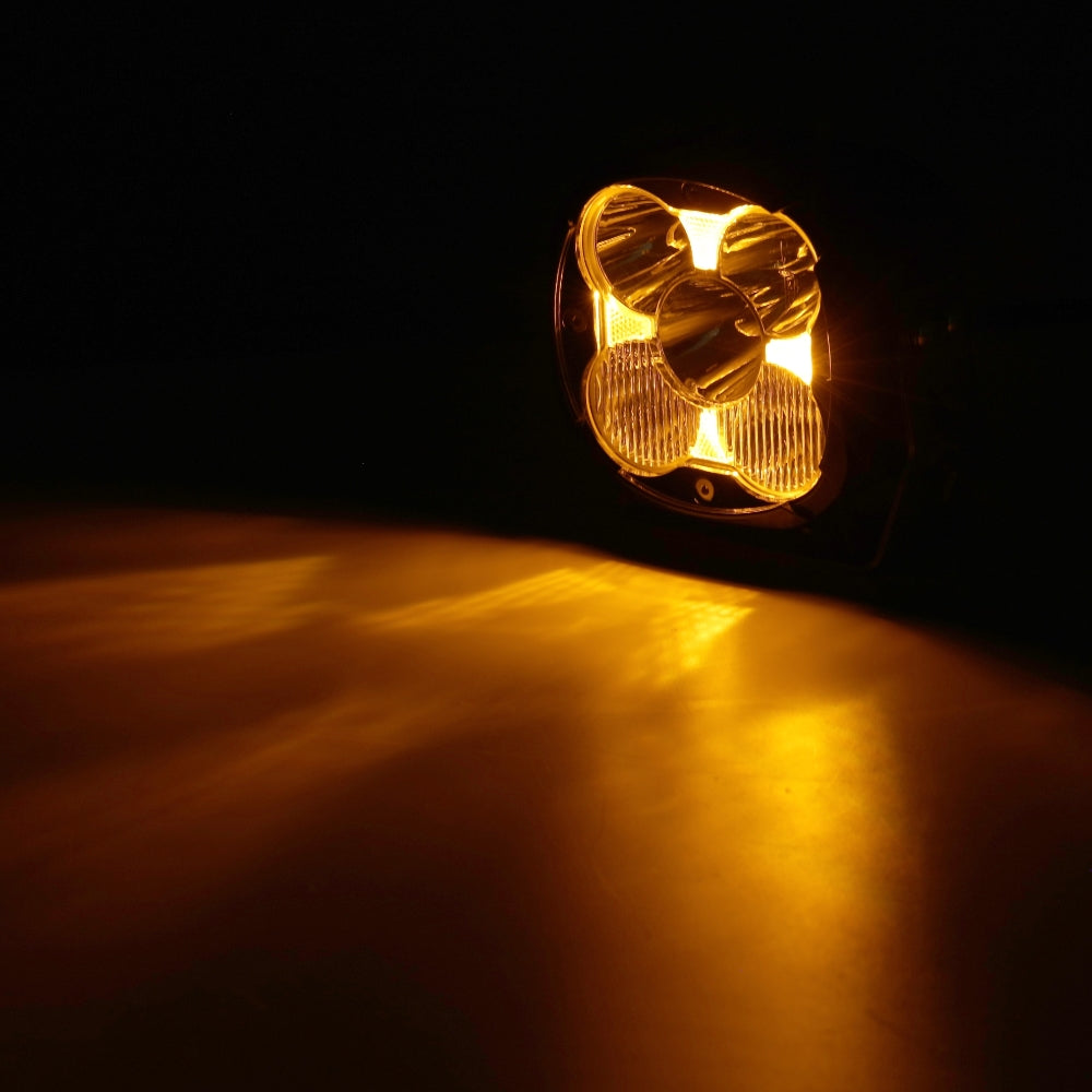 4.5 Inch 128 Watt LED Bike Lights With Additional Power Harness