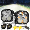 4.5 Inch 128 Watt LED Bike Lights With Additional Power Harness