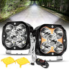 4.5 Inch 128 Watt LED Bike Lights With Additional Power Harness