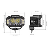 MASTER-T Series 5" Spot Beam Off-Road Lights with Amber Backlight