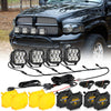 4 Inch Combo LED POD Lights Cube-Z Series | White DRL & Amber Turn signal Lights