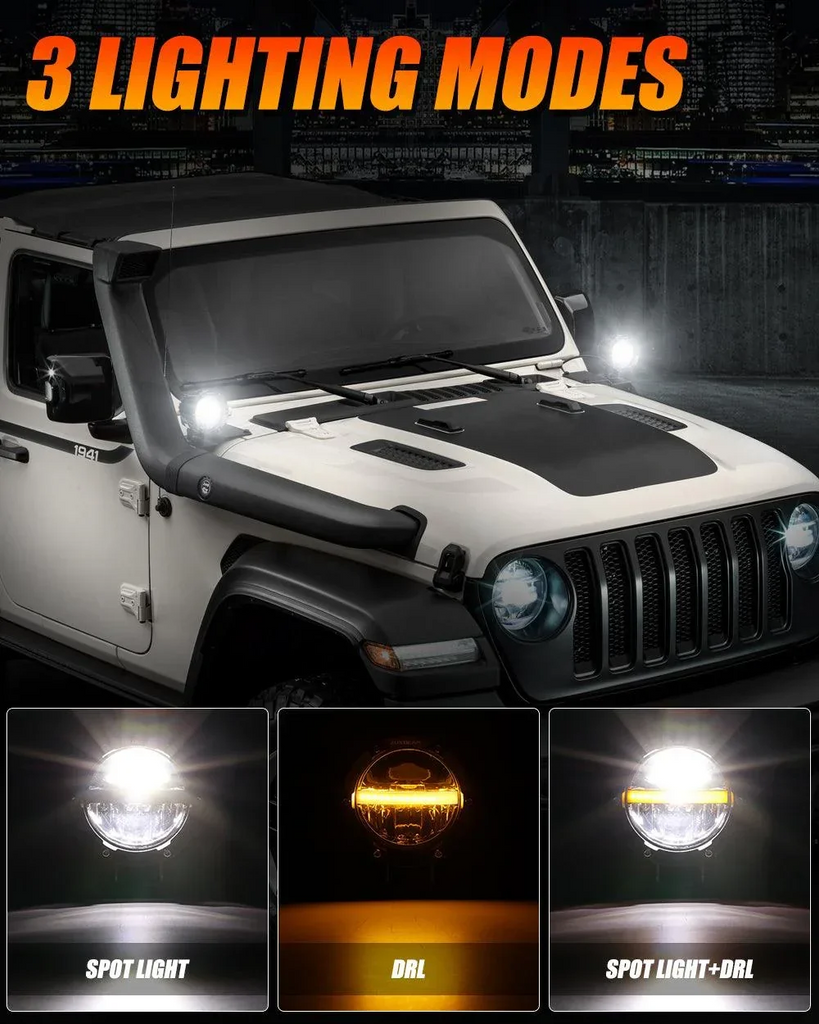C4 Series | 4 Inch 110w Spot Round LED Pods White LED Driving Lights