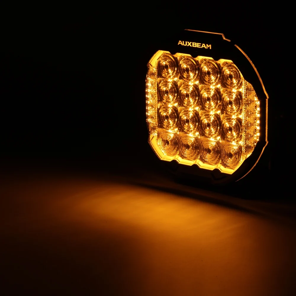 MASTER-T Series 9" Combo Beam Round Off-Road Lights with Amber Backlight