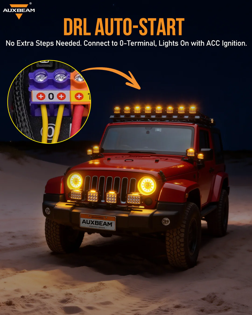 Auxbeam KS-80 RGB Knob Switch Panel 120A with 4 Modes