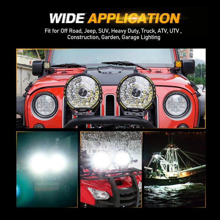 9 Inch 270W 360-PRO Series LED Driving Lights - AUXBEAM INDIA