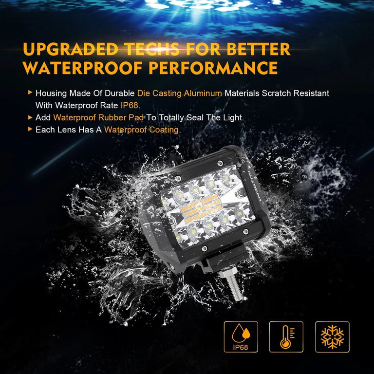 6 MODES SERIES White/Amber LED LIGHT BARS (3