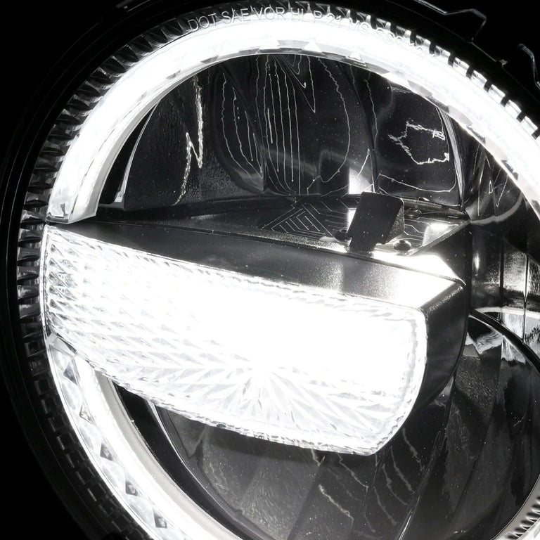 9 Inch 120W 9000 Lumens LED Headlights With Halo Ring DRL - AUXBEAM INDIA
