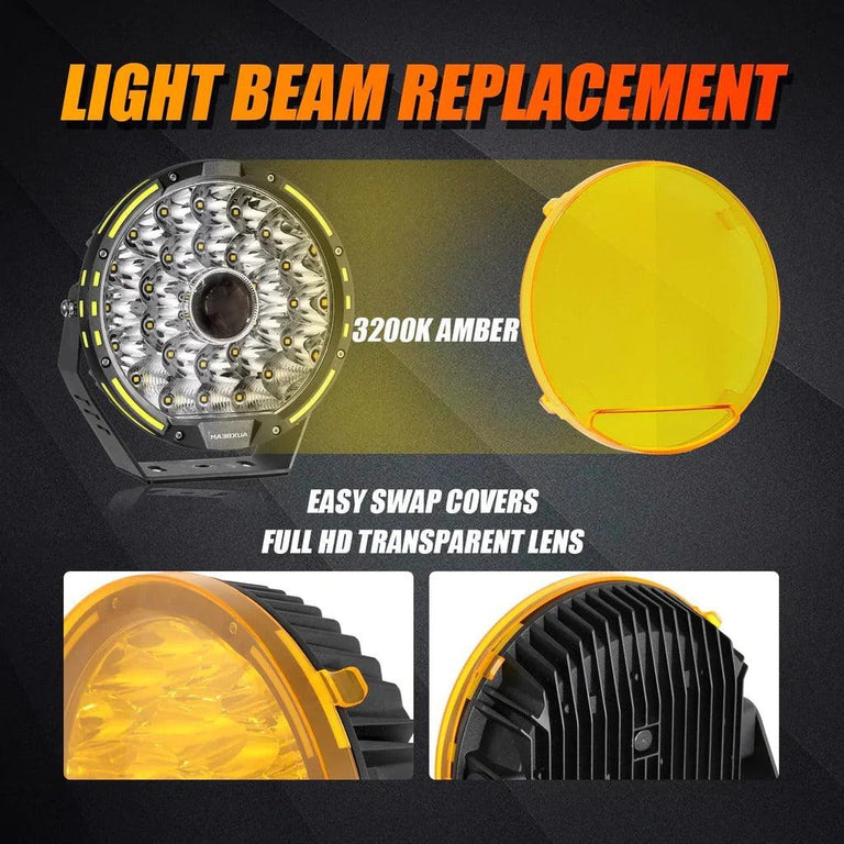 9 Inch 270W 360-PRO Series LED Driving Lights - AUXBEAM INDIA