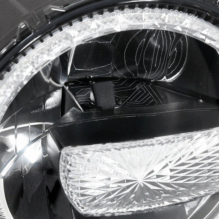 9 Inch 120W 9000 Lumens LED Headlights With Halo Ring DRL - AUXBEAM INDIA