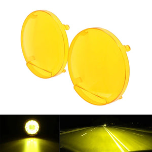 9 Inch Round LED Driving Light Amber Cover Light Shield - AUXBEAM INDIA