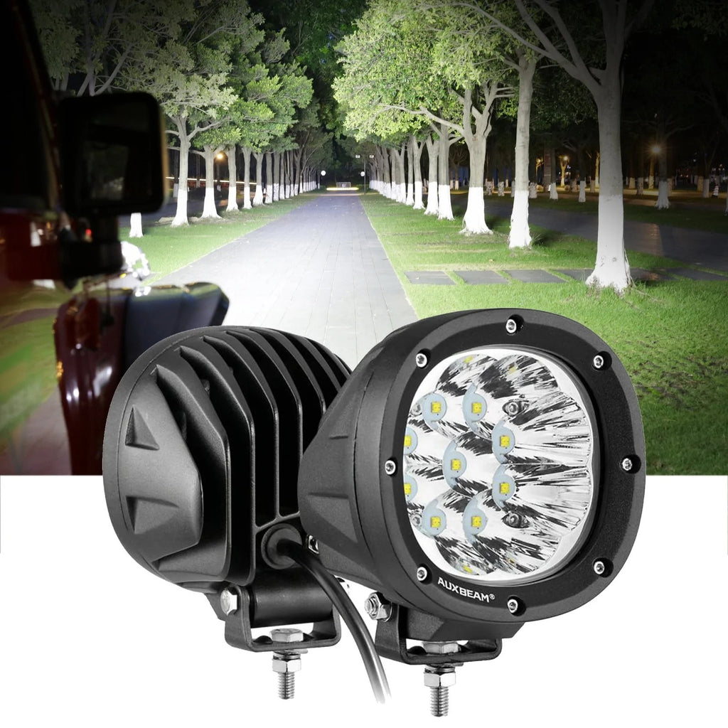 4 Inch 90W Round Spot White/Amber LED POD Light