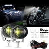 3 Inch 6 Modes White&Amber Round LED Driving POD Lights