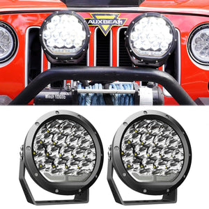 7 Inch 178W Round Off Road Light Spot Beam LED Driving Lights - AUXBEAM INDIA