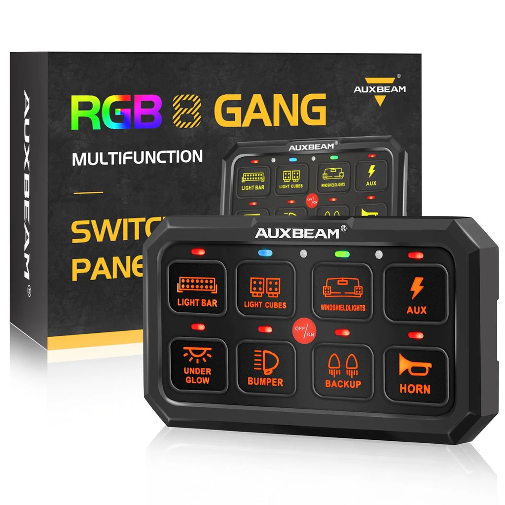 Auxbeam XL Series larger button caravan switch panel