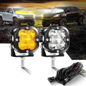 3 Inch 80W 9600 Lumens LED pod Lights - AUXBEAM INDIA