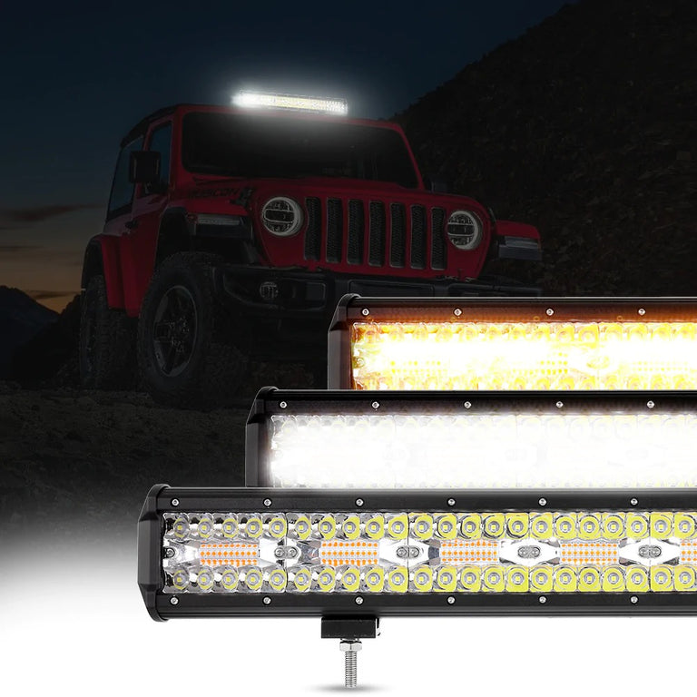 6 MODES SERIES White/Amber LED LIGHT BARS (3