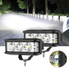 5 Inch LED Light Bar Square Side Shooter LED Pod Lights with Wiring Harness