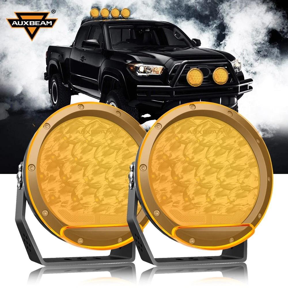 7 Inch 178W Round Off Road Light Spot Beam LED Driving Lights - AUXBEAM INDIA