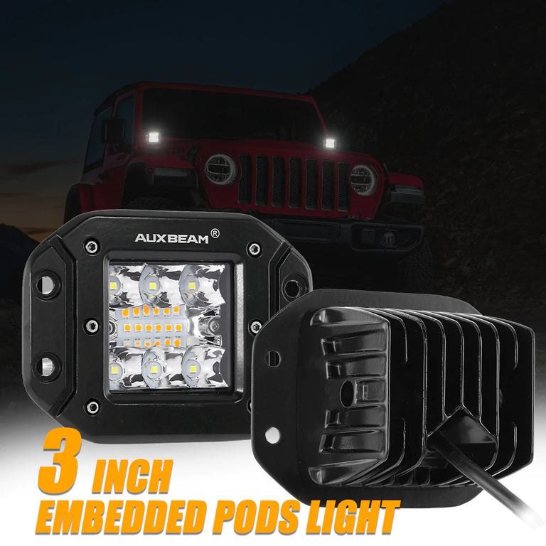 6 MODES SERIES White/Amber LED LIGHT BARS (3