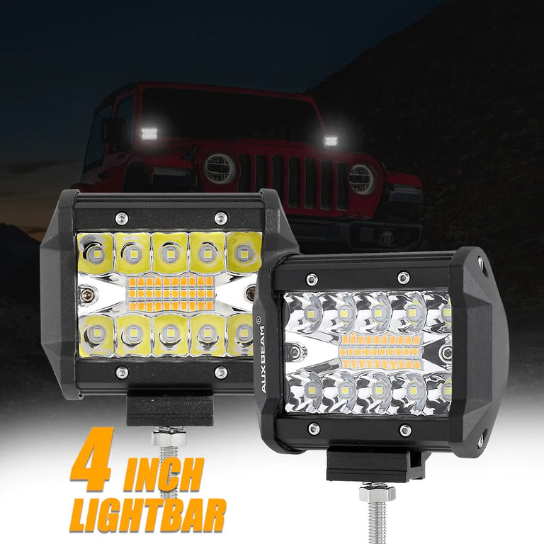 6 MODES SERIES White/Amber LED LIGHT BARS (3