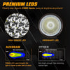 7 Inch 178W Round Off Road Light Spot Beam LED Driving Lights - AUXBEAM INDIA