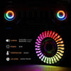 7 inch 80W 8000Lumens LED Headlight RGB Flowing Halo Ring - AUXBEAM INDIA