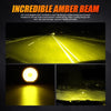 9 Inch Round LED Driving Light Amber Cover Light Shield - AUXBEAM INDIA