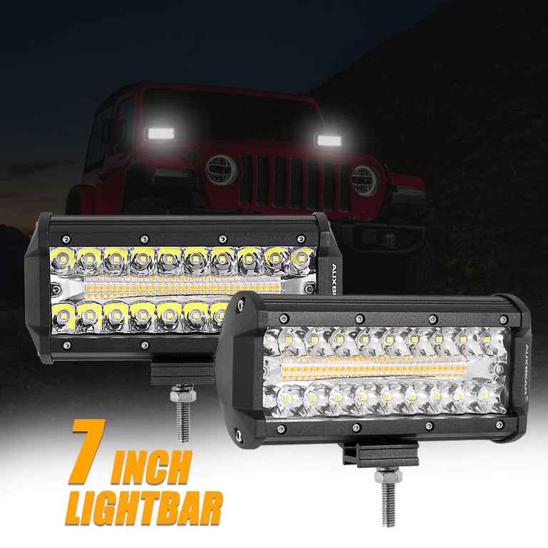 6 MODES SERIES White/Amber LED LIGHT BARS (3