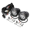 4 Inch 110W Round OFF Road LED Pod Lights Combo Beam With Wiring Harness