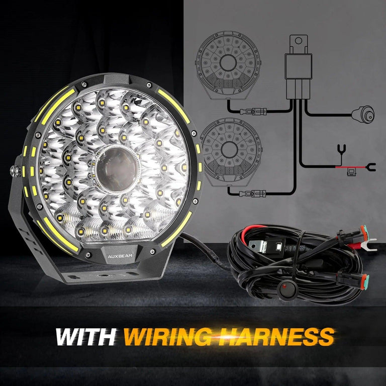 9 Inch 270W 360-PRO Series LED Driving Lights - AUXBEAM INDIA