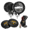 4 Inch 110W Round OFF Road LED Pod Lights Combo Beam With Wiring Harness